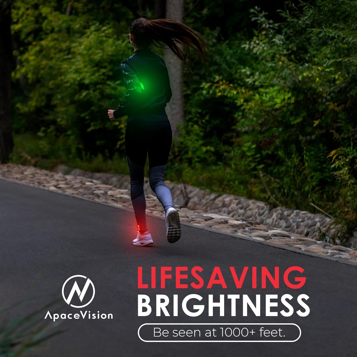 LED Safety Light (2 Pack) - Clip On Strobe/Running Lights for Runners, Dog, Bike, Walking, Boat, Kayak, Stroller and More - High Visibility Accessories for Your Reflective Gear, Bicycle