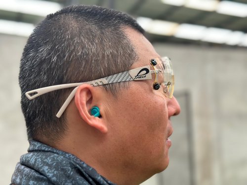 Ear Protection for Gun Range Earplugs, Advanced Filter Technology, Hearing Protection for Shooters,Shooting Ear Protection-1 Pair, Medium, Blue