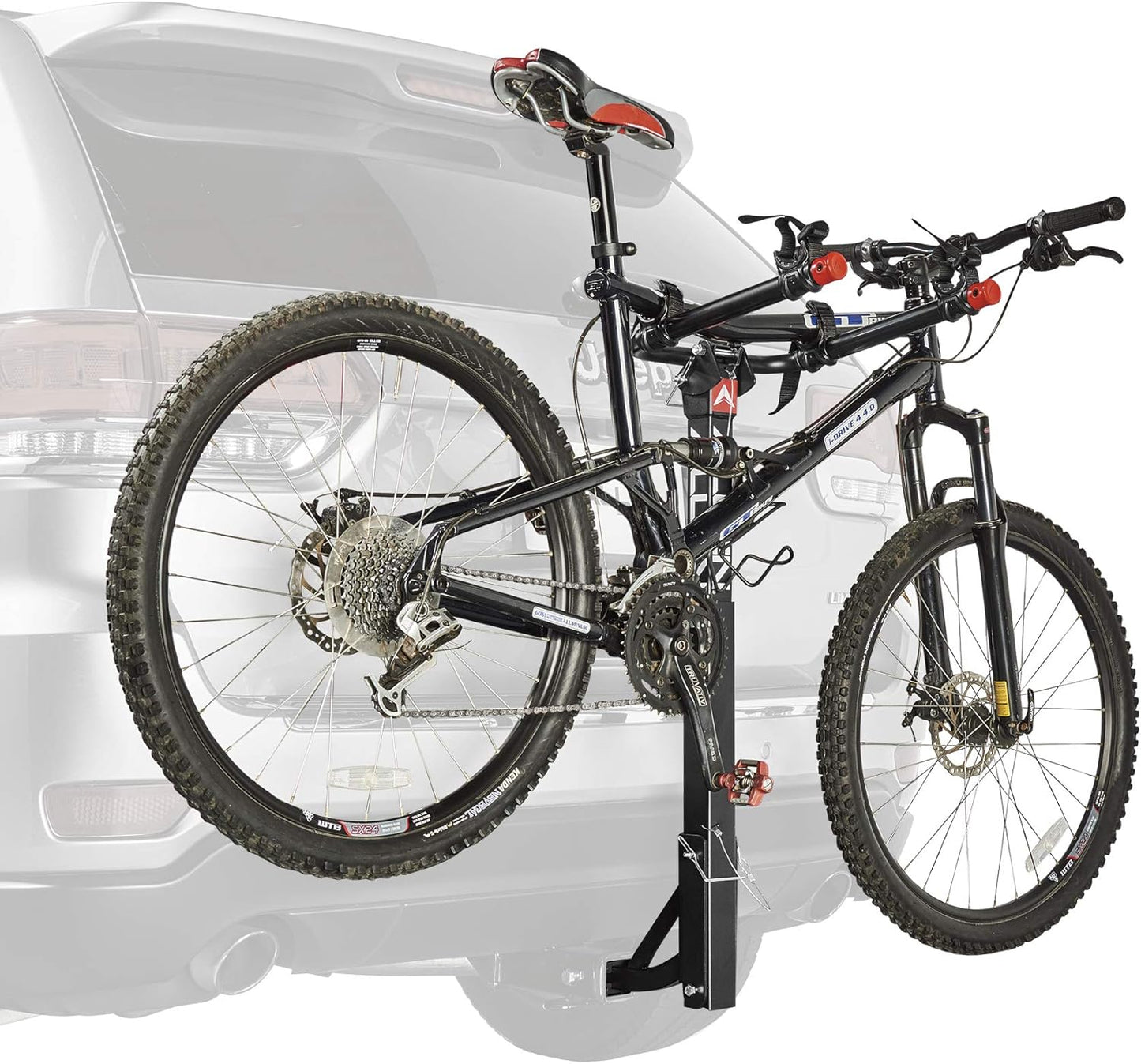 Allen Sports Deluxe 2-Bike Hitch Mount Rack - Heavy-Duty Silver/Black (Model 522RR)