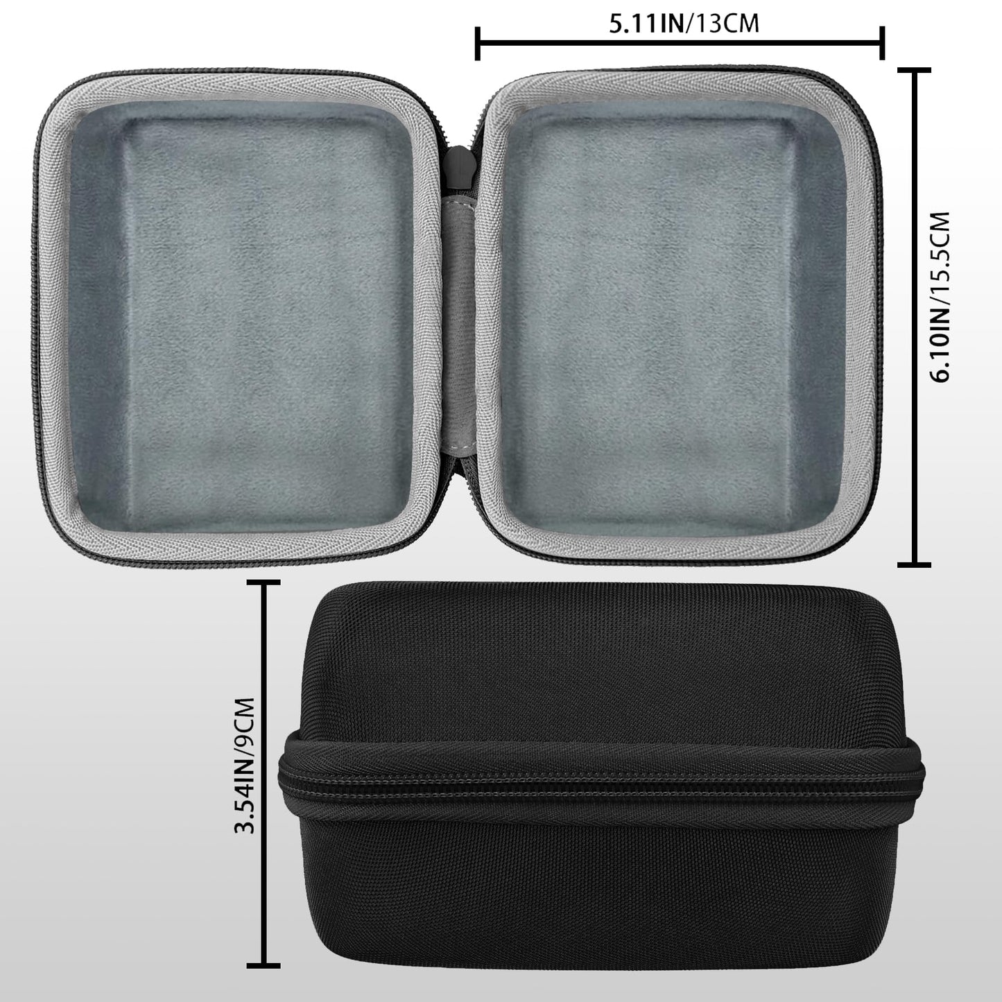 co2CREA Hard Case Replacement for OMRON Evolv Bluetooth Wireless Upper Arm Blood Pressure Monitor BP7000 HEM-7600T-BK (Black Case)