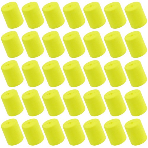 SILANON Pompano Rig Floats,50pcs Foam Snell Floats Fishing Floats Bobbers for Surf Fishing Bullet Cylinder Pompano Floats Walleye Rig Live Bait Rig Making Accessories for Trout Catfish