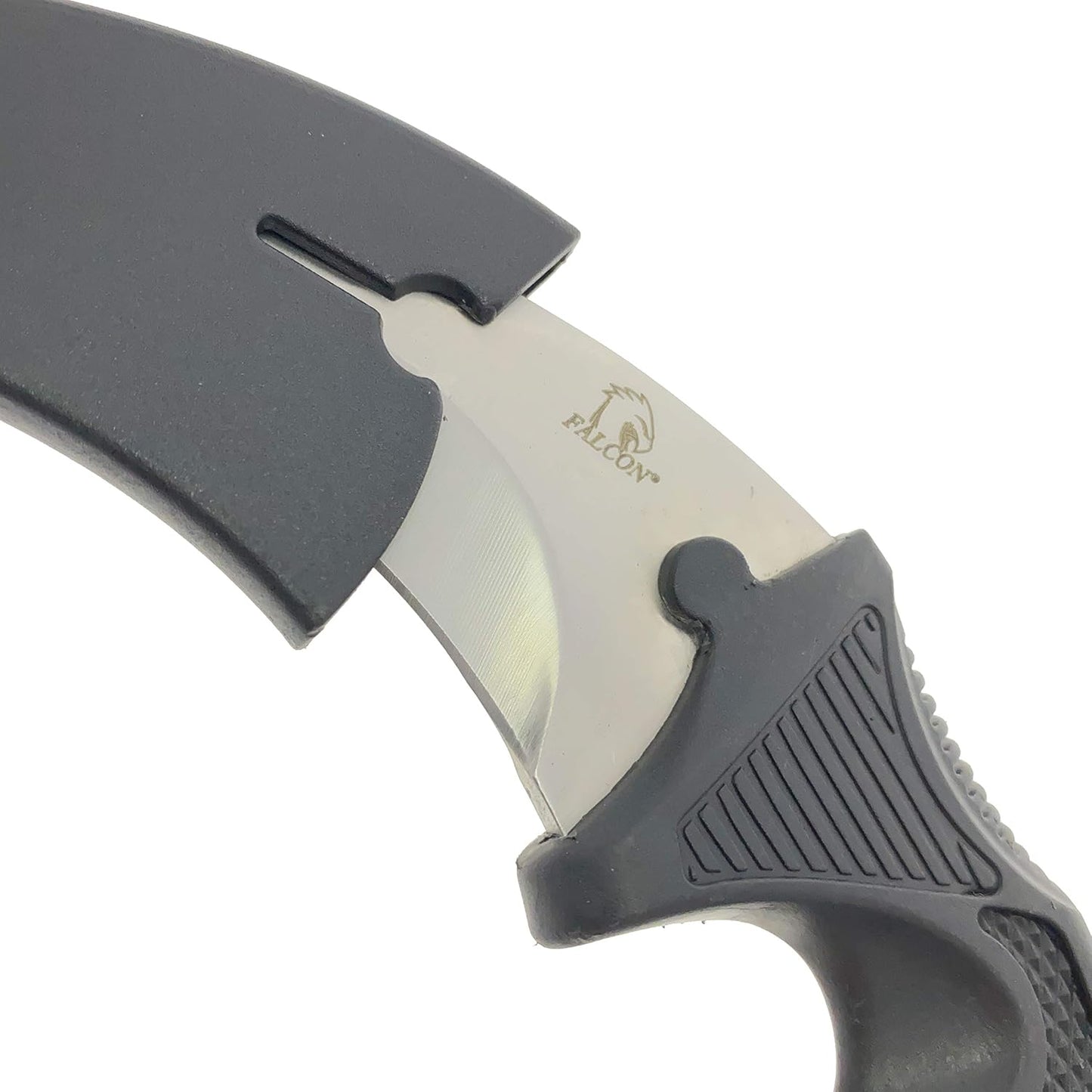 Falcon 7.5" CSGO Tactical Fixed Blade With ABS Sheath and Cord. For Collection, Gift, and Outdoors Camping Cut Ropes, Branches (Red Spider Web)