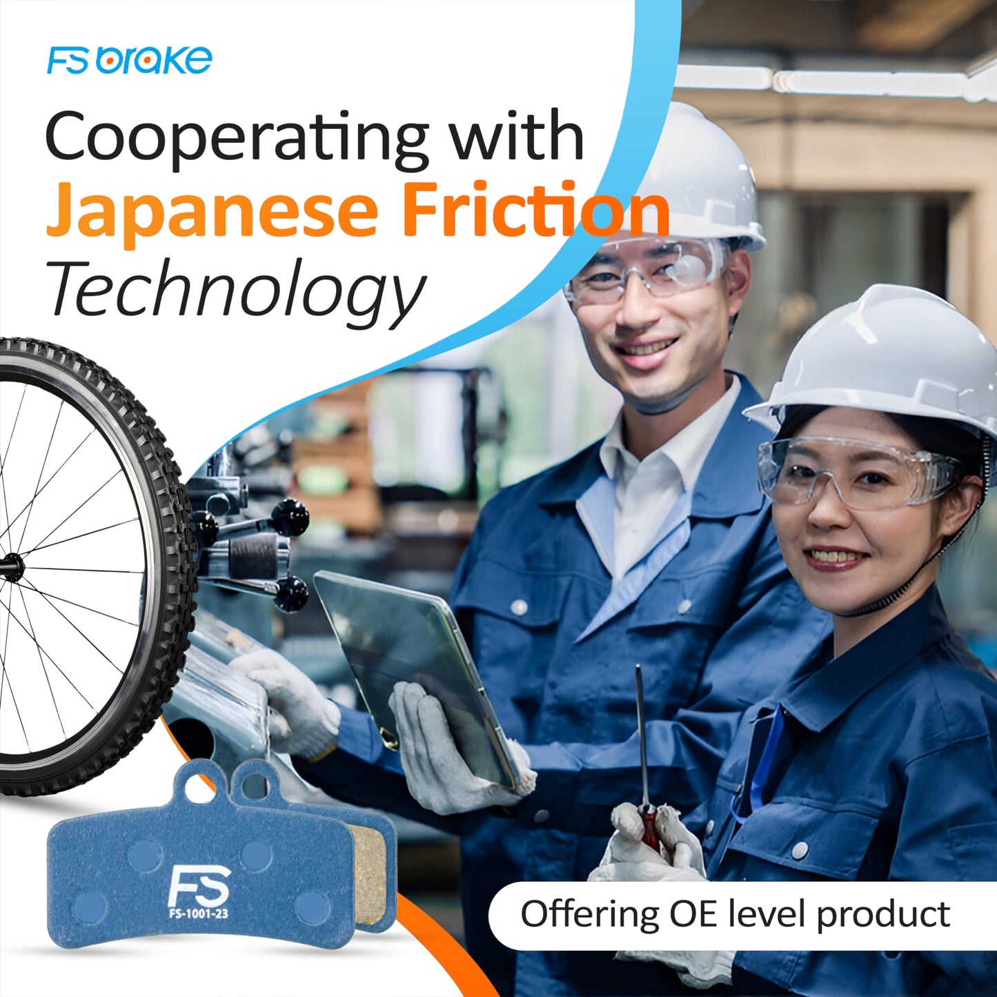 FS-DEXT Bike Disc Brake Pads for Shimano 4-Piston – Saint M810/M820, XT M8020/M8120, SLX M7120, XTR M9120, ZEE M640, Tektro M735/M750, TRP Slate T4/Quadiem | MTB, eMTB, Downhill, Enduro (One Pair)