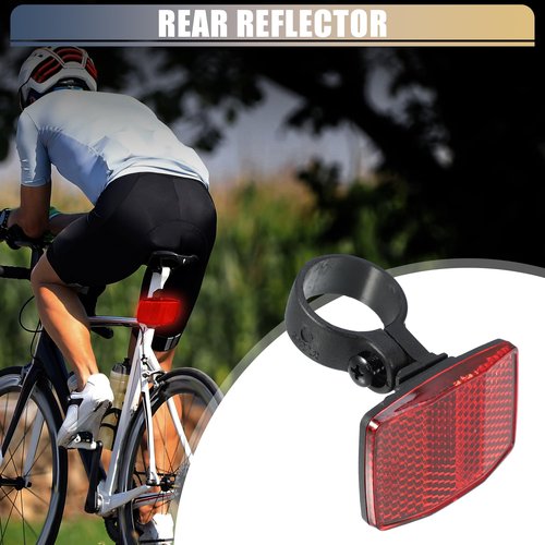 X AUTOHAUX Bike Reflectors 2.7cm 1.06" ID Bicycle Warning Reflector Bike Accessories Plastic Red