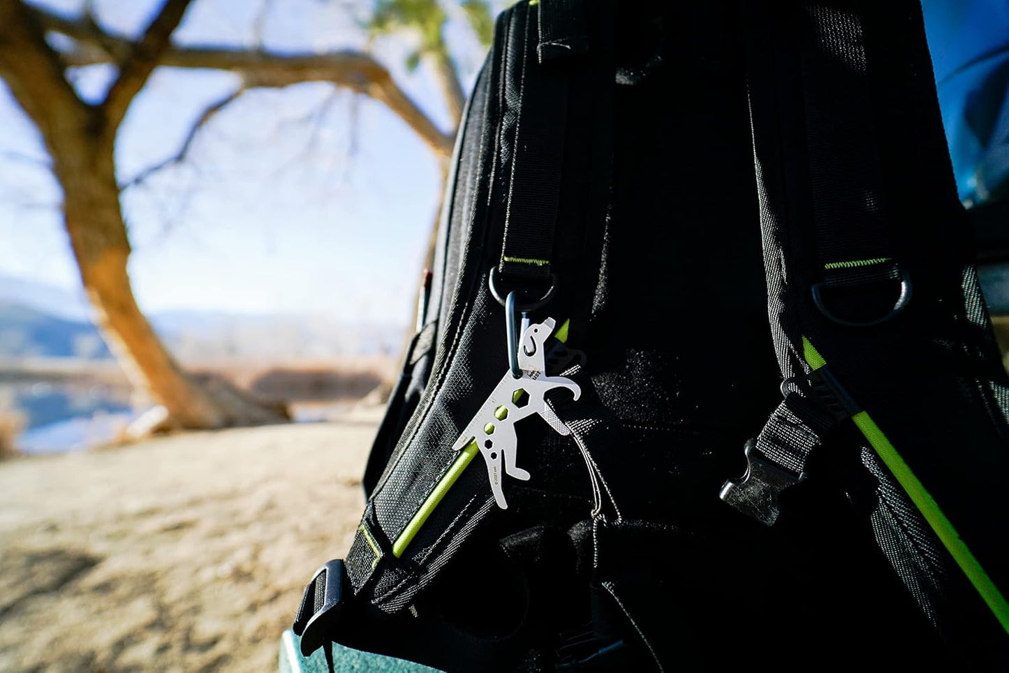 UST Tool-a-Long Multi-Tool Carabiners with Durable, Compact Stainless Steel Construction for Hiking, Kayaking, Camping, Travel and Outdoor Survival