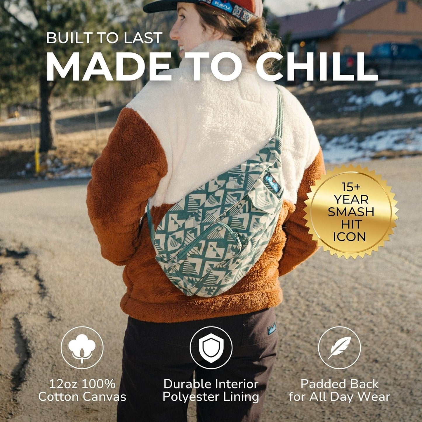 KAVU Little Feller Duffle Bag Convertible Backpack With Detachable Shoulder Straps