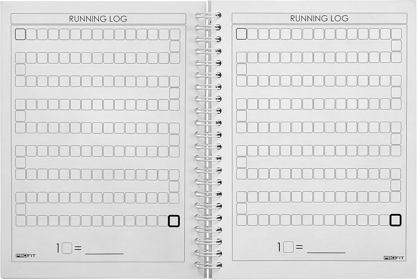 ProFit Fitness and Food Journal - Weight Loss Planner | Workout Log | Diet Notebook | Gym Exercise Diary - Easy-To-Use A5 Fit Book / 6x8 Inches / 140 Pages / Undated
