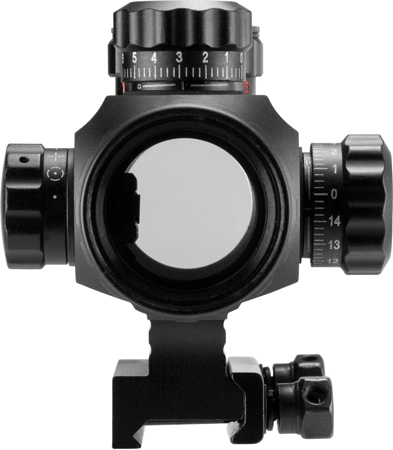 Barska AC12176 1x35 Red Dot Rifle Scope Illuminated Red/Green Multi Reticle with Mount, Matte Black