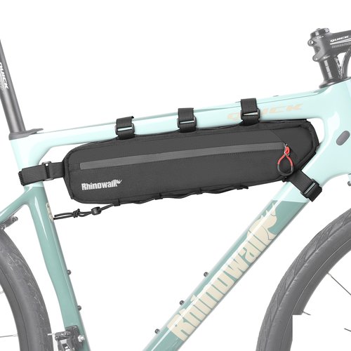 Rhinowalk Bike Triangle Bag - Waterproof Under Top Tube Bag, Cycling Accessories (Black, S (2.1L))
