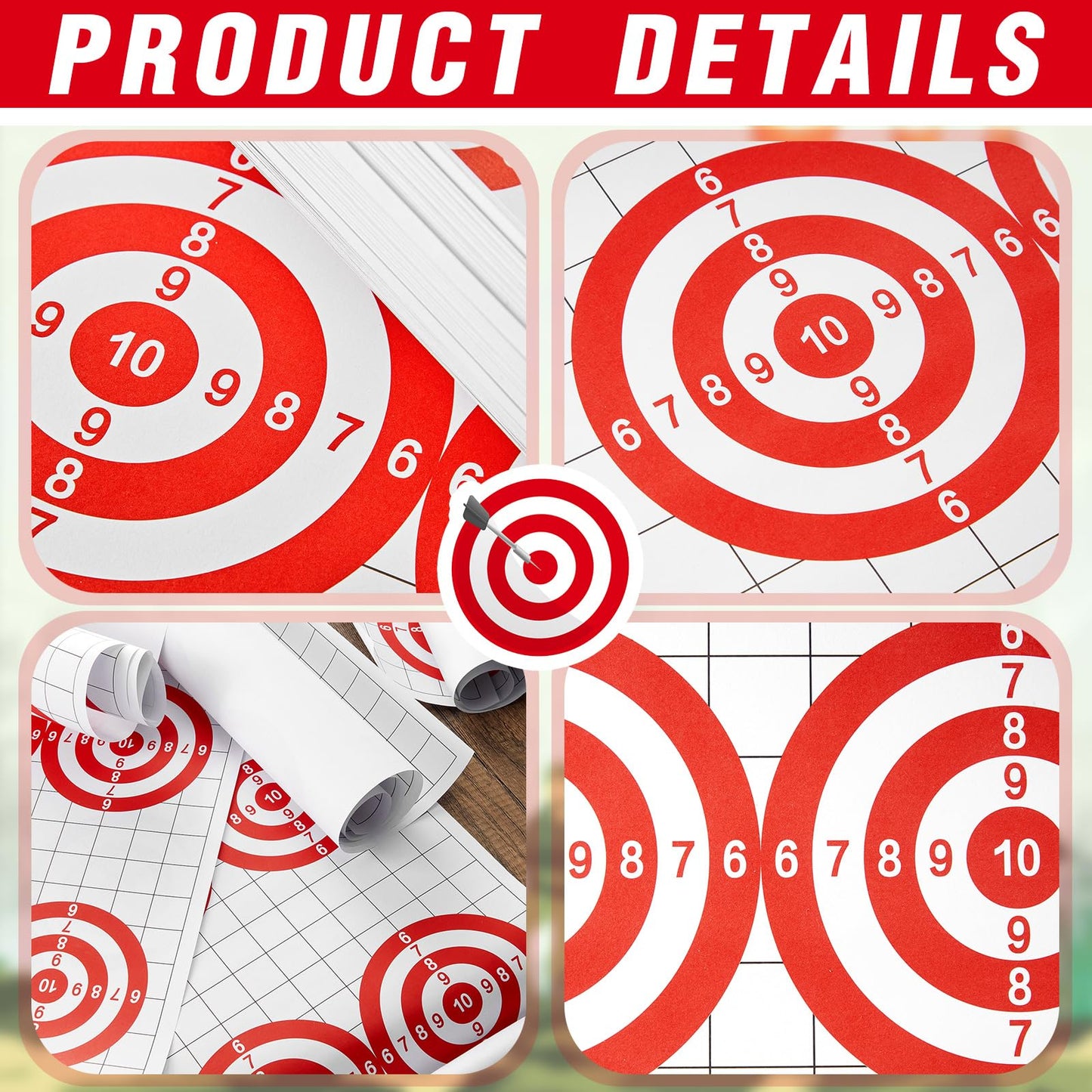 Fainne 200 Pcs Paper Shooting Range Targets 17 x 25 Inch Large Sight Rifle Targets for Range Shooting Shooters for Gun Pistol Rifle Practice