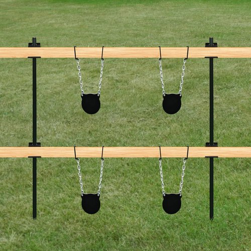 ICokin 24 Pcs T-Post Target Hanger, T Post Bracket Target Mount，AR500 Steel Target Bracket