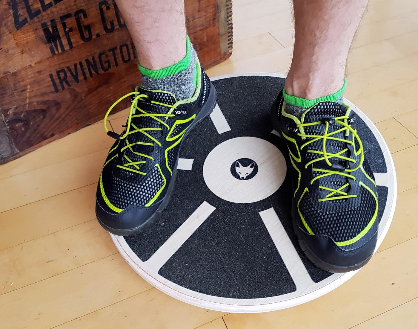Wood Wobble Board (16") — Includes Carry Bag for Protection — Balance Trainer — Wood — Rounded Smooth Edges — Balance Board Stability Trainer