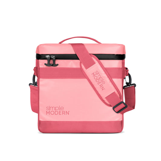 Simple Modern Day Cooler for 12 Cans | Soft Cooler Bag Insulated Ice Chest with Carrying Strap & Handle | Lunch Box for Travel, Camping, Work, Beach, Picnic, Game Day | 11 Liter | Salmon