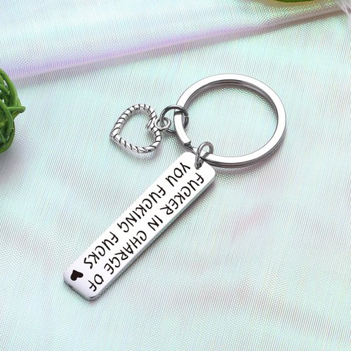 ZQEOU Funny Boss Day Gifts Boss Appreciation Keychain The Office Keychain Chief Leadership Jewelry Coworker Leaving Gift Coworkers Retirement Gift