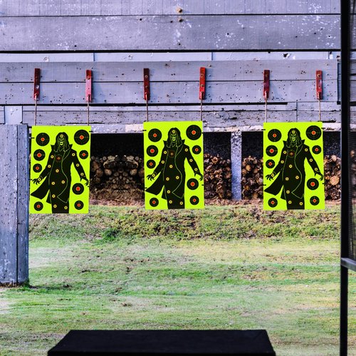 Shooting Targets 12X18 Inches - Splatter Targets for Shooting Range Large Silhouette Paper Targets for Indoor/Outdoor Rifle Gun Pistol Rifle Practice