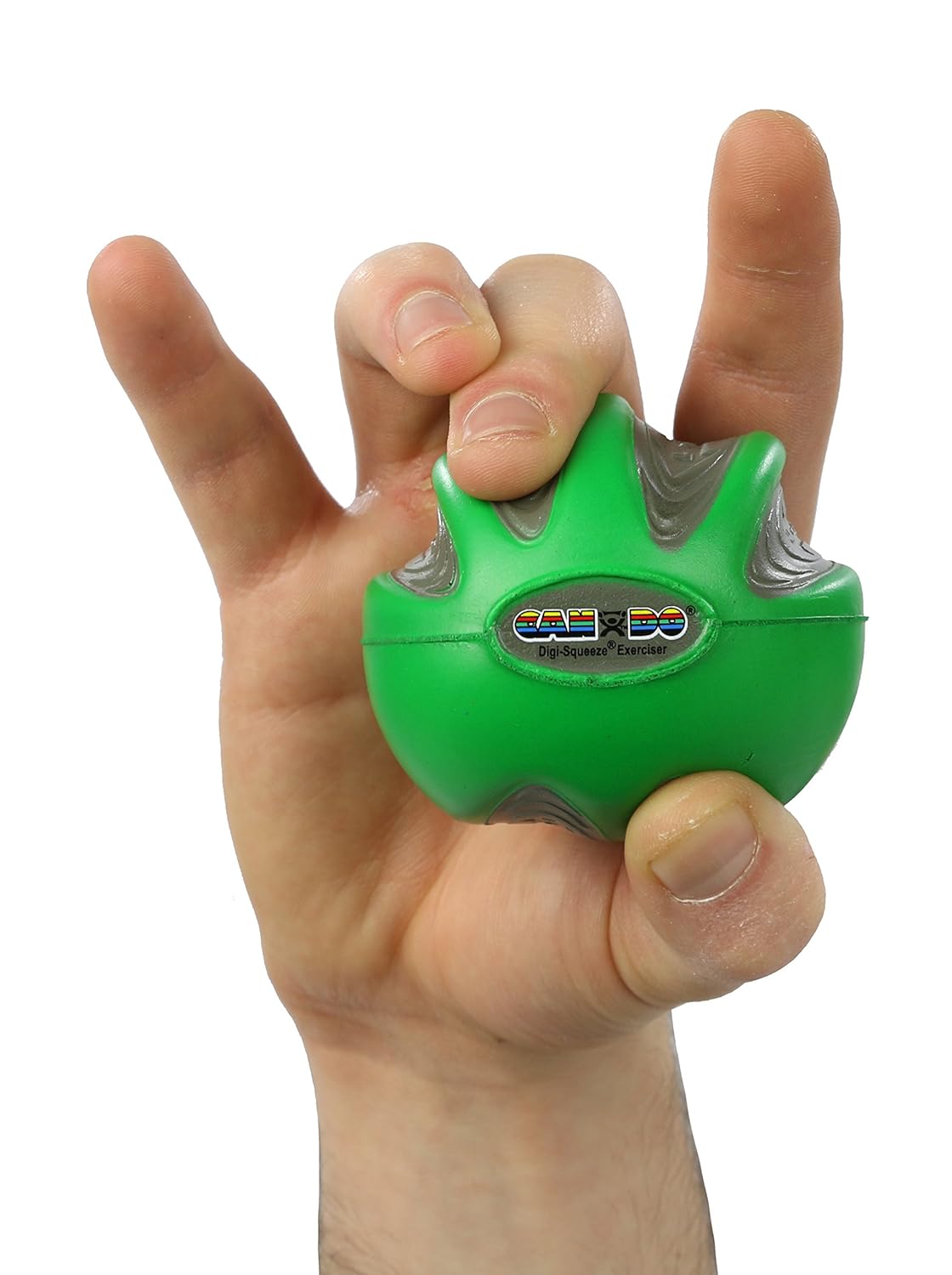 FEI 10-1982 Eif CanDo Digi-Squeeze Hand Exerciser, Green, Medium