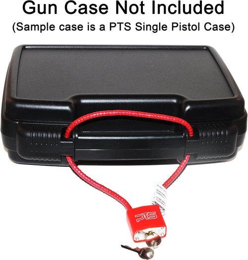 Cable Gun Lock with Key (15") - Keyed Alike - California Approved Safety Device - Secures Pistol, Rifle, Shotgun, Revolver, and Other Firearm Types (1 Pack)