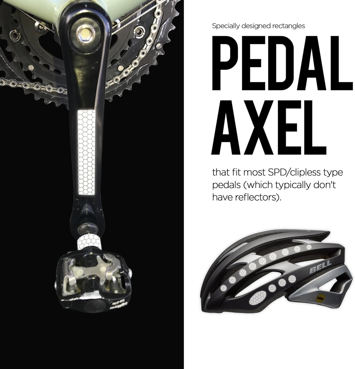 330 Reflective Stickers for Hard Surfaces Oval 5 Pack - Bicycle Frame, Helmet, Stroller, Scooter, Pedals - 5 Sheets - 3.5 x 5.5 Inch Sheet - 150 Retro Reflective Stickers 330 Candle Power