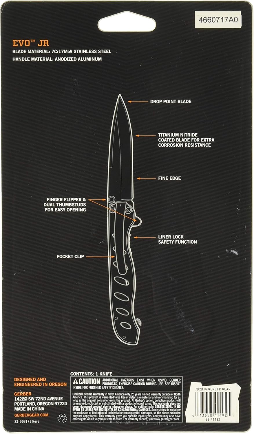Gerber Gear EVO Jr. Folding Knife - Fine Edge [22-41492]