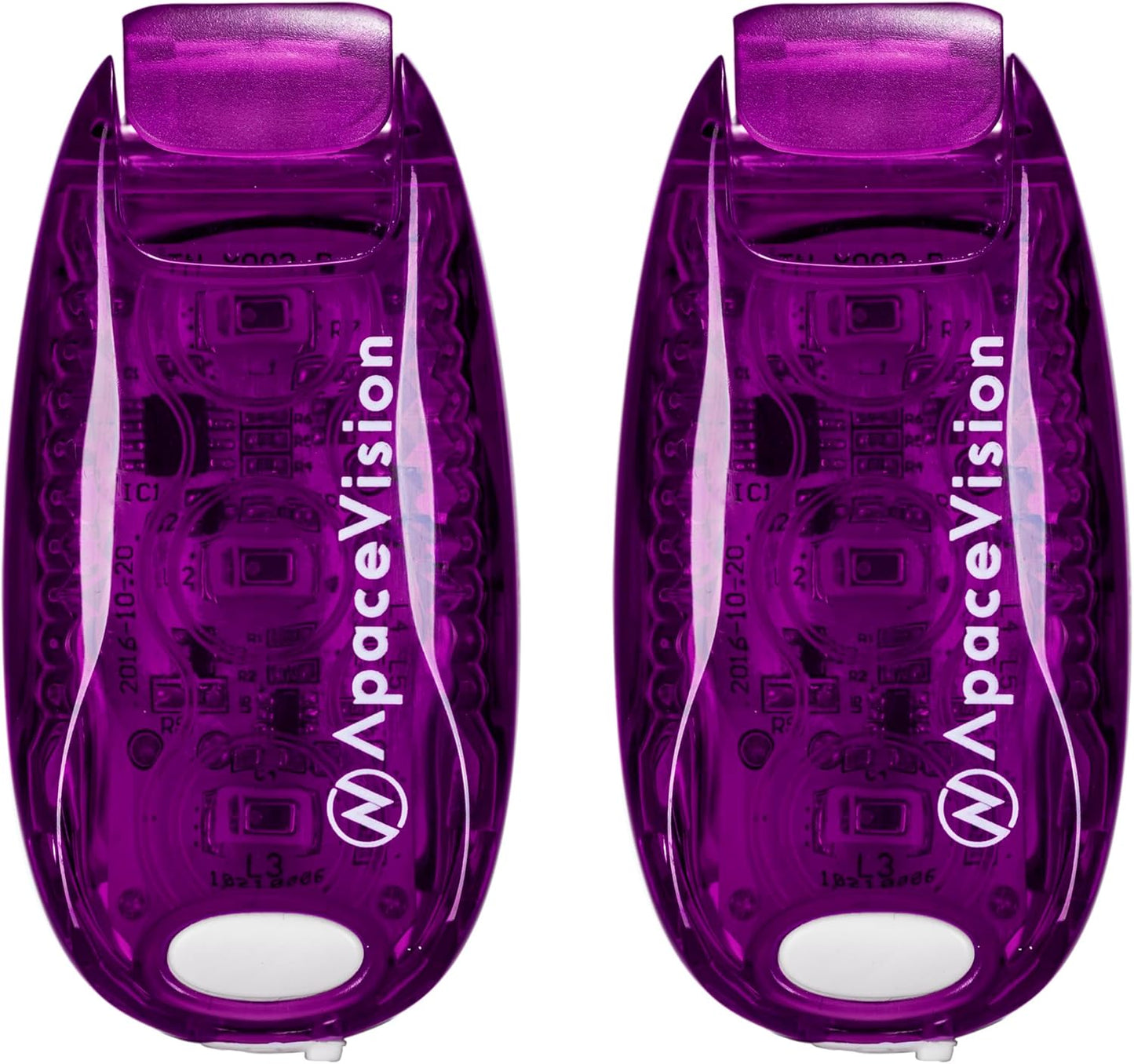 EverLightFX USB Rechargeable LED Safety Light (2 Pack) by Apace - Super Bright Bike Tail Light Works Brilliantly as Running Light for Joggers, Pets, Bicycle Strobe or Rear Clip On Lights