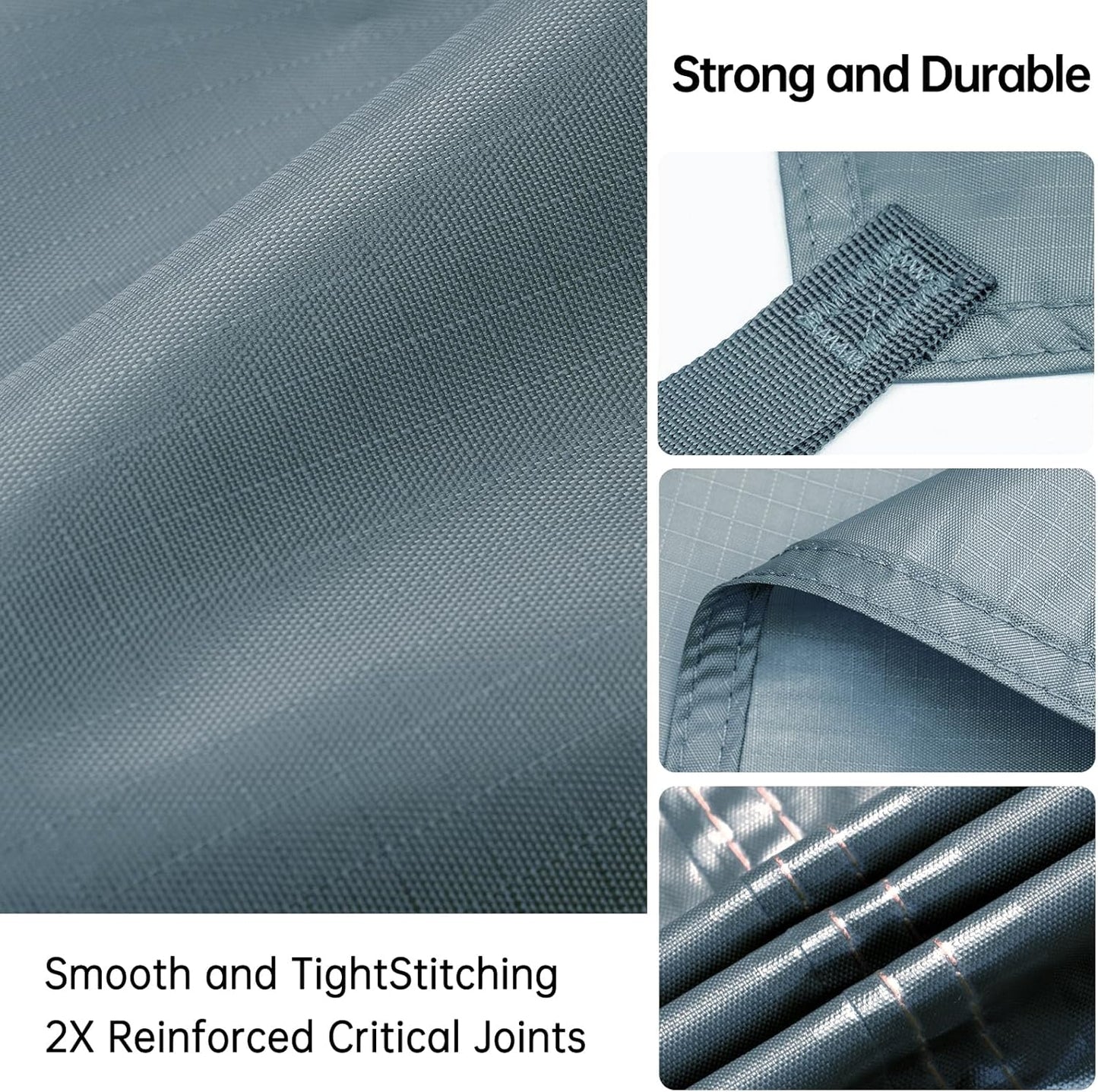 FREE SOLDIER Waterproof Portable Tarp Multifunctional Outdoor Camping Traveling Awning Backpacking Tarp Shelter Rain (Brown 10×10.5ft)