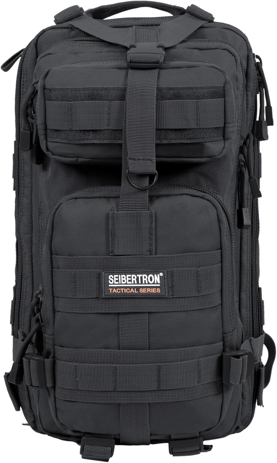 Falcon 27L Water-Repellent Hiking Backpack - Compact Camping Pack (Black)