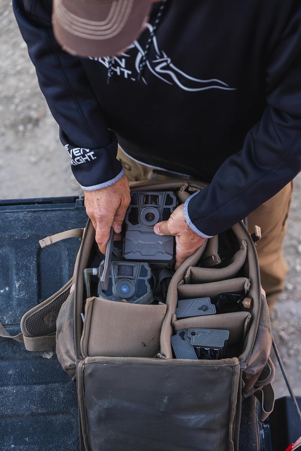 ALPS OutdoorZ Motive Trail Camera Backpack, Protective Compartments for Game Cameras and Other Gear/Game Camera Bag/Padded, Long-Lasting & easy to carry