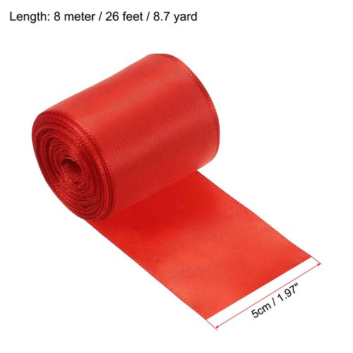 PATIKIL Finish Line Satin Ribbon 26ft x 2in, 2 Pack Polyester Fabric Tape with Whistle for Outdoor Athletics Sprint Running Race Sport