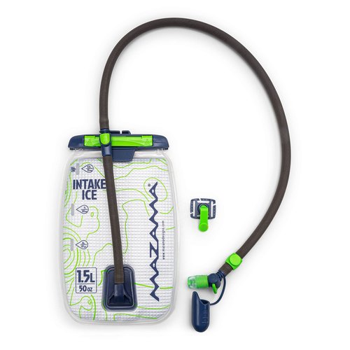 Mazama Intake ICE 1.5L Insulated Hydration Reservoir with Insulated Tube - Keeps Liquids Cold for up to Four Hours - Water Bladder for Hiking, Camping and Outdoor Adventures