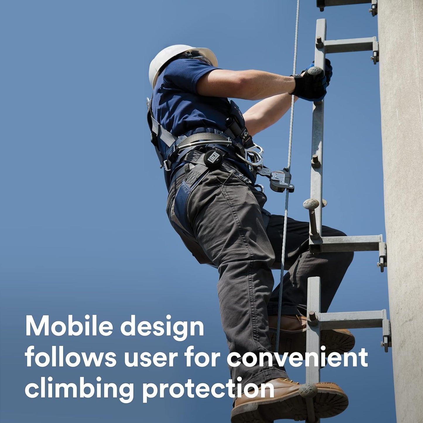 3M DBI-SALA Lad-Saf Sleeve with Carabiner & Inertial Lock - Fits 3/8" & 5/16" Cables