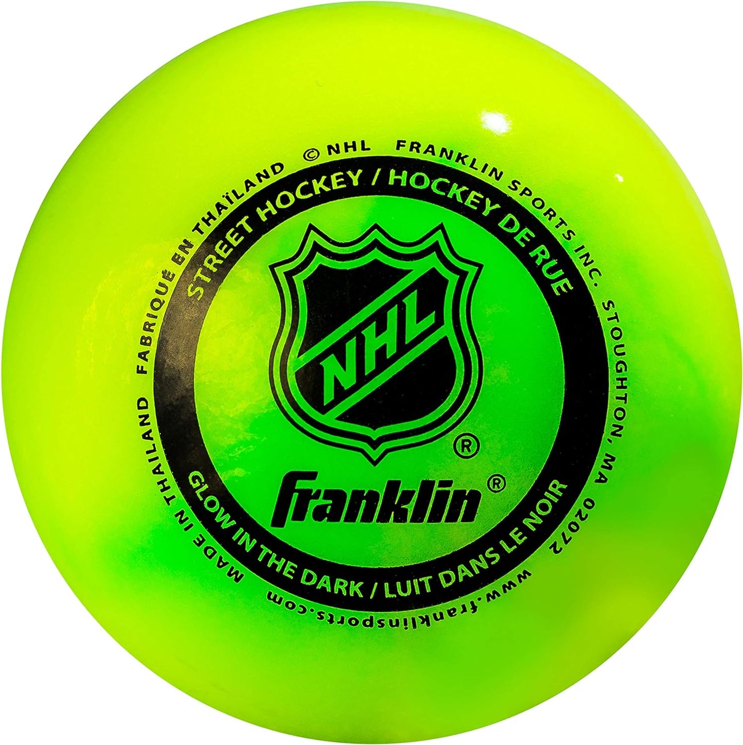 Official Size Franklin Sports NHL Street Hockey Balls | No Bounce | Assorted Colors