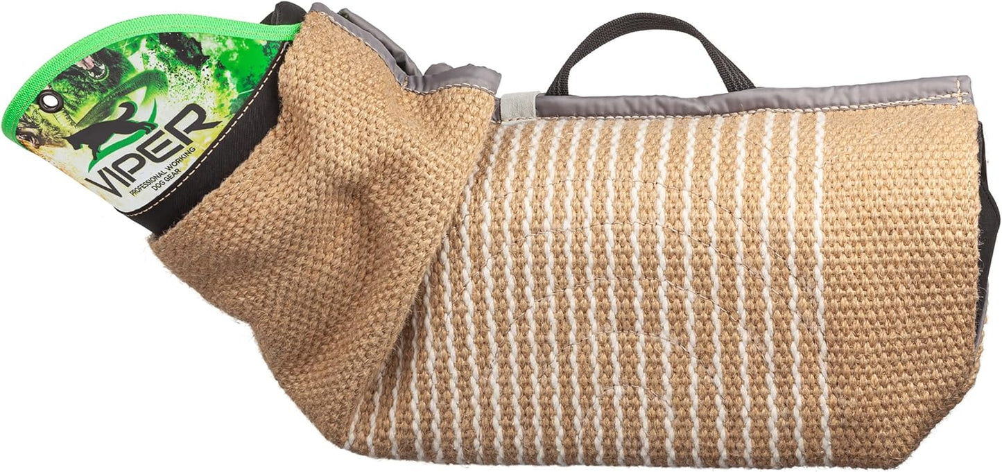 Viper Multi Level Dog Bite Sleeve with 3-Way Adjustable Bite Bar - Left Hand (Sleeve with Synthetic Cover)