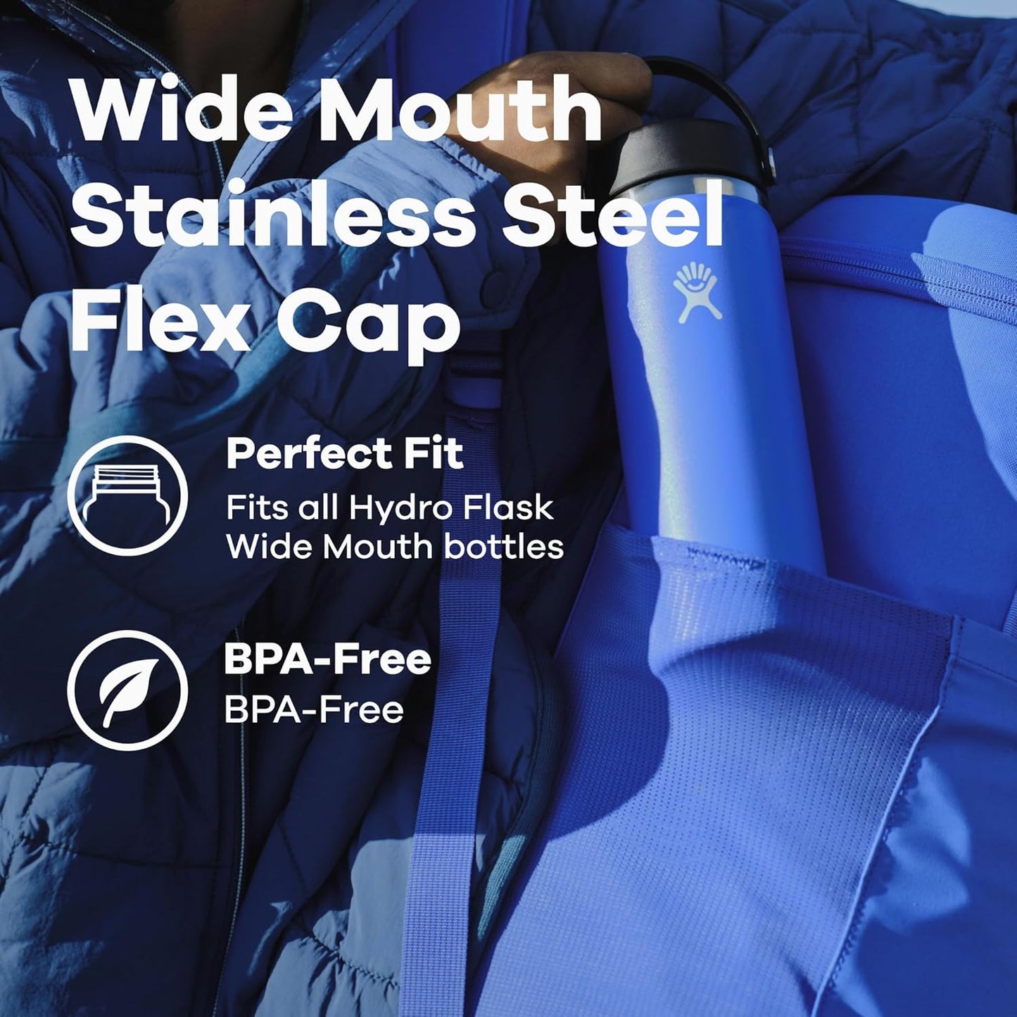 Wide Stainless Steel Cap