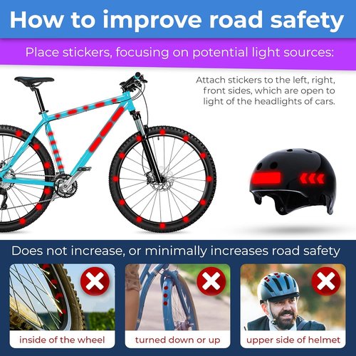 LOOM Reflective Stickers | 67pc Engineer Gry | Reflective Stickers for Helmet, Bike, Motorcycle, Hard Hat | Waterproof Reflectors for Car, Trailer | Bike Reflectors for Night Riding