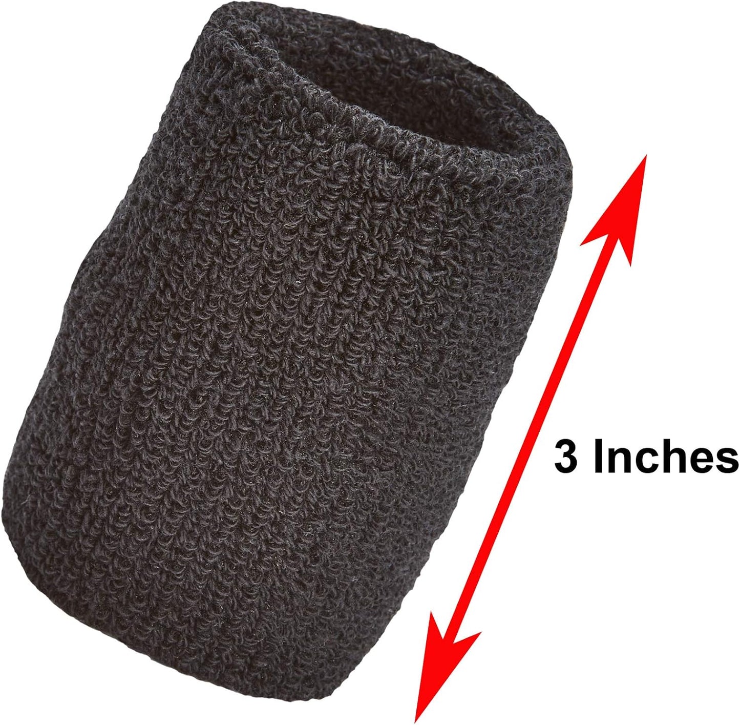 Unique Sports Wristbands / Sweatbands Pack of 12 (6 pair)