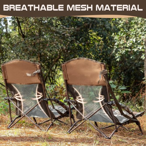 TR Low Camping Chair,Turkey Chairs for Hunting Lightweight Heavy Duty,Low Chair with Carry Bag for Outdoor Camping Travel Hunting (Camo 1)