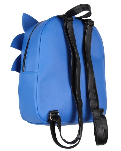 Bioworld Sonic The Hedgehog Character with 3-D Ears and Quills Mini Faux Leather Backpack For Men and Women
