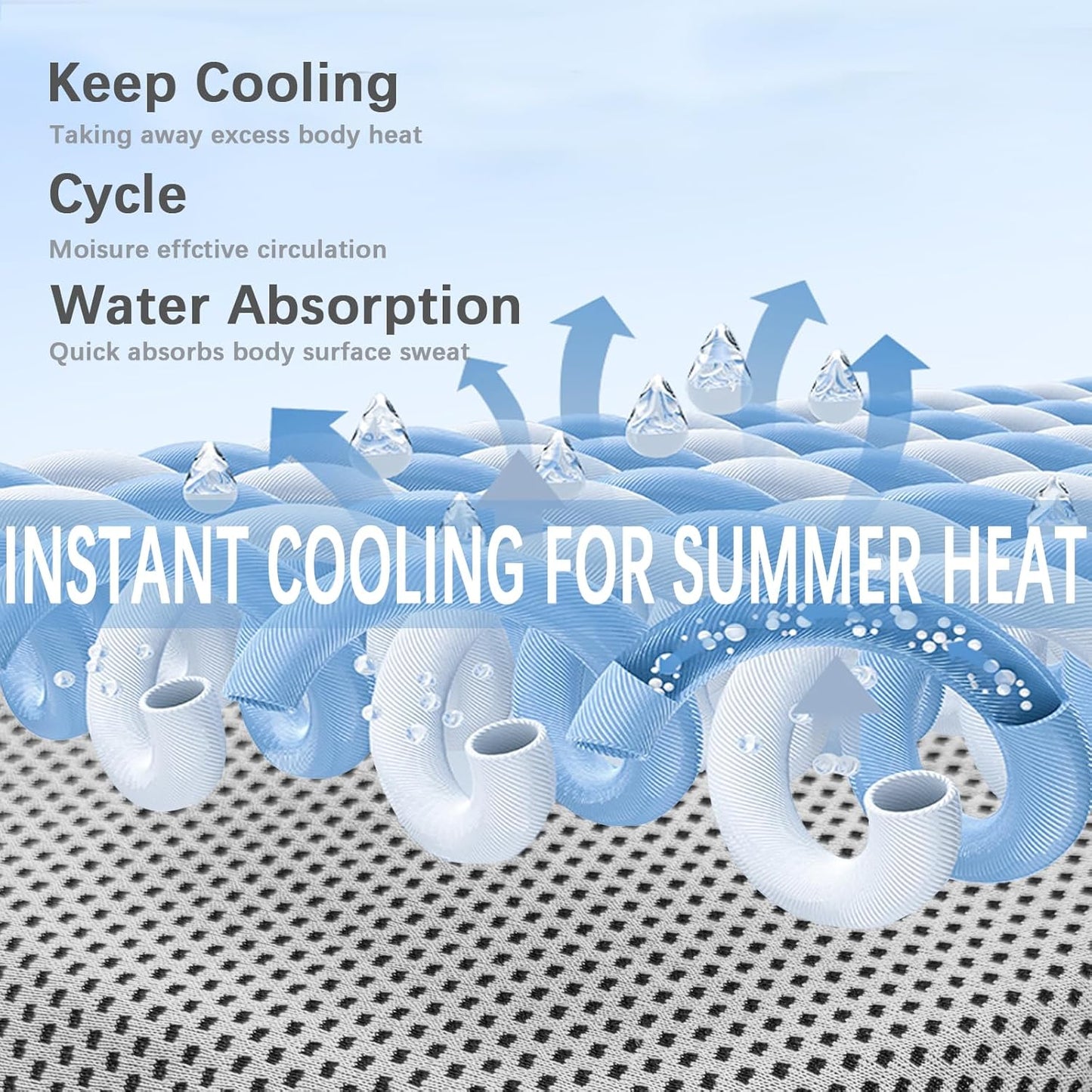 Cooling Towels 4-Pack | 40” x 12” Microfiber Gym Towels | Soft & Breathable