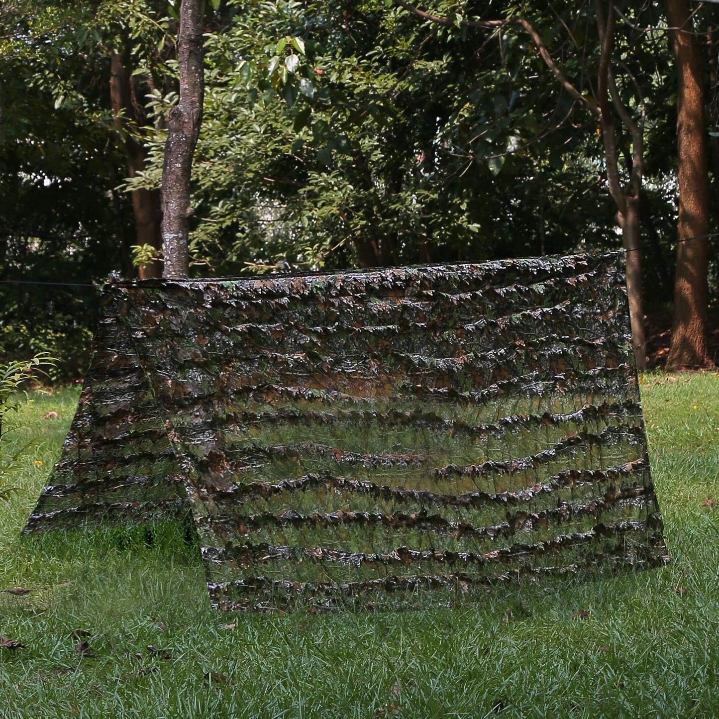 Zicac Outdoor Ghillie Suit 3d Leafy Camo Poncho for Men Hunting Bird Watch Military CS Woodland Hoodie Camouflage Cloak