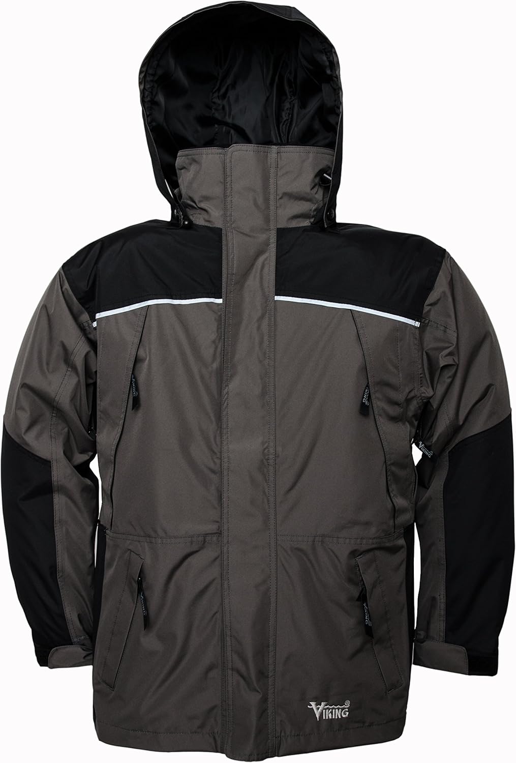 Viking Tempest Classic Waterproof and Windproof All Weather Shell Jacket with Reflective Piping