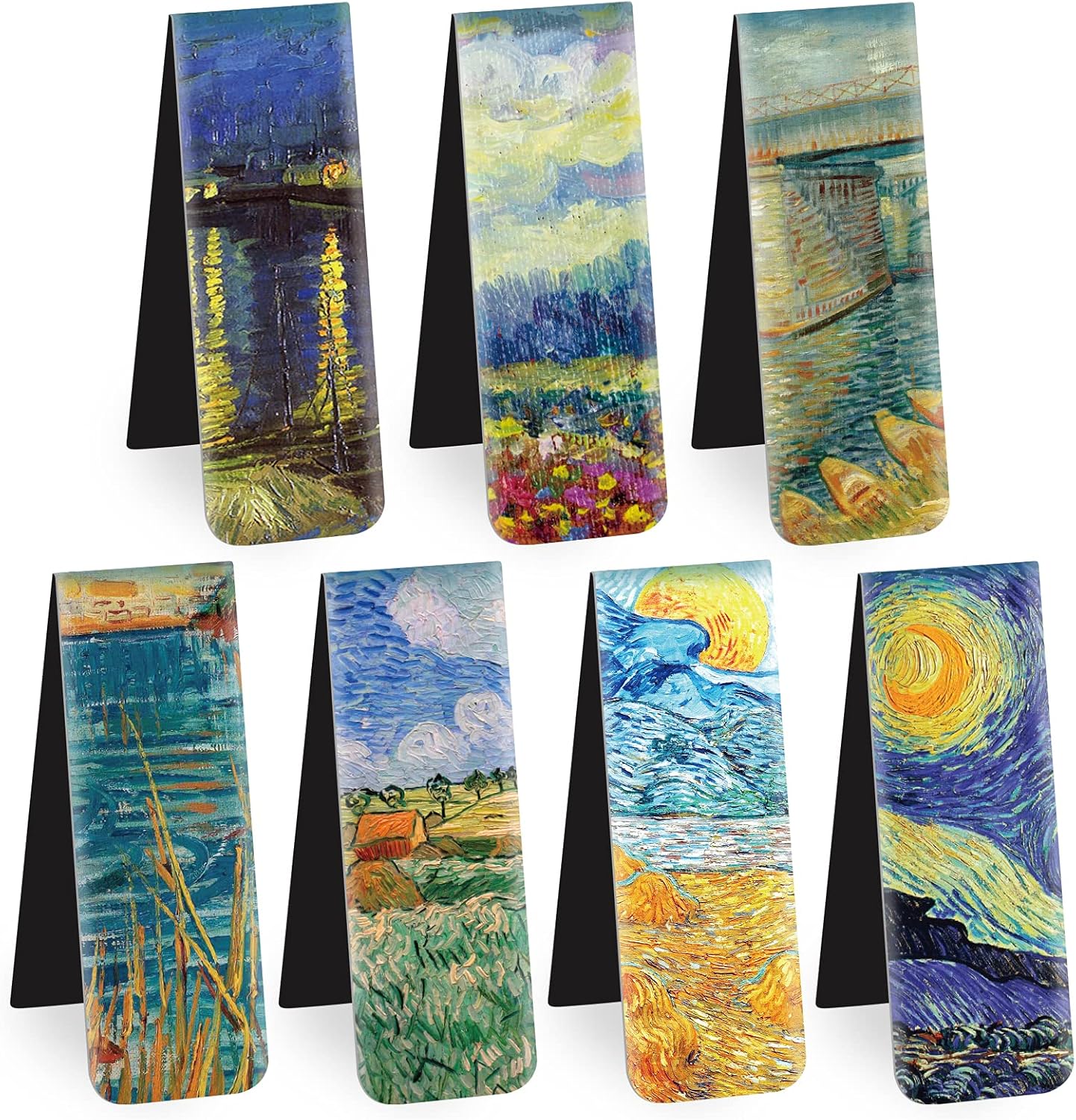 Magnetic Bookmarks 14Pcs Book Mark 3.1’‘ Page Magnetic Markers with Magnet Book Markers Page Clip for Students Teachers School Home Office Reading Supplies