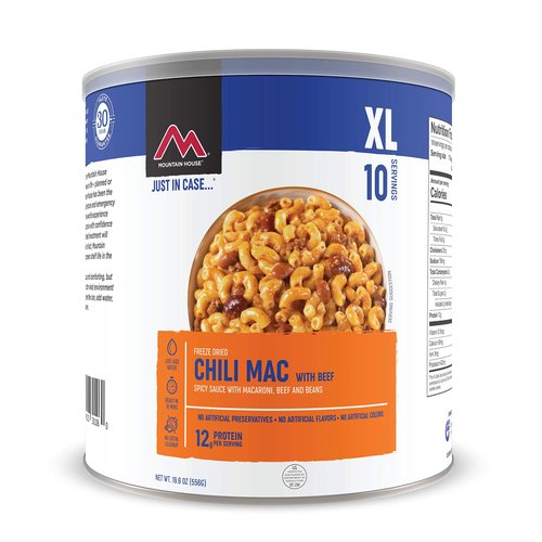 Mountain House Homestyle Chicken Noodle Casserole | Freeze Dried Survival & Emergency Food | #10 Can and Mountain House Chili Mac with Beef | Freeze Dried Survival & Emergency Food | #10 Can