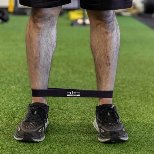 Heavy Short Power Resistance Bands by Elite Athletics Set of 3, Deadlift Band, Glute Activation, Booty Exercise, Hip Band and Dynamic Warm Up Plus Carry Bag