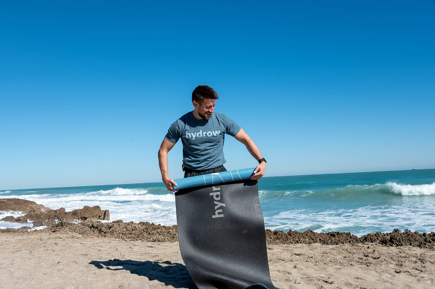 Hydrow Multi-Use Workout Mat - Non-Slip, Two-Sided Mat for Yoga, Pilates, Strength Training