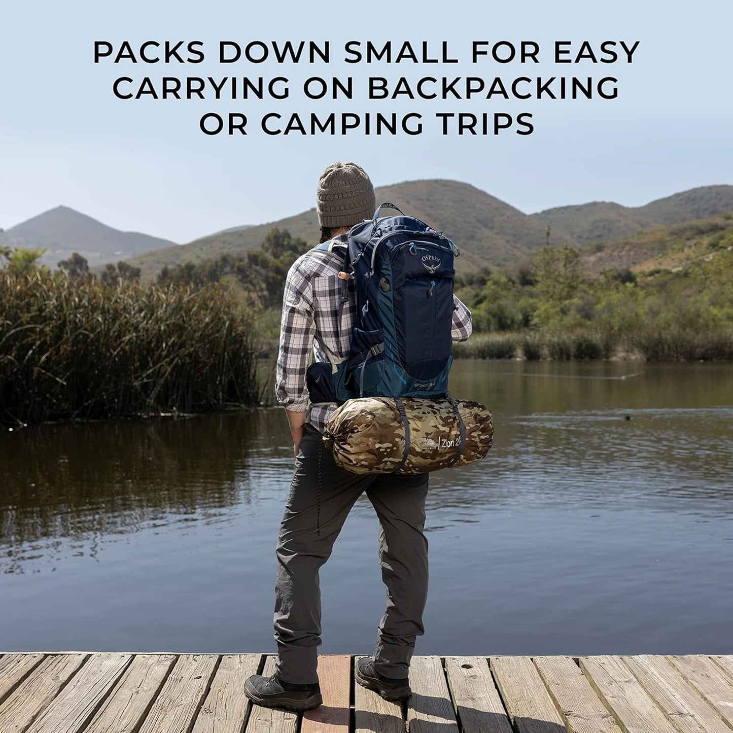 Hyke & Byke Zion Hiking & Backpacking Tent - 3 Season Ultralight, Waterproof Tent for Camping w/Rain Fly and Footprint - 1 Person - Orange