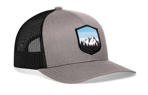 HAKA Mountains & Trees Trucker Hat, Mesh Outdoor Hat for Men & Women, Adjustable Snapback Baseball Cap, Golf Hat