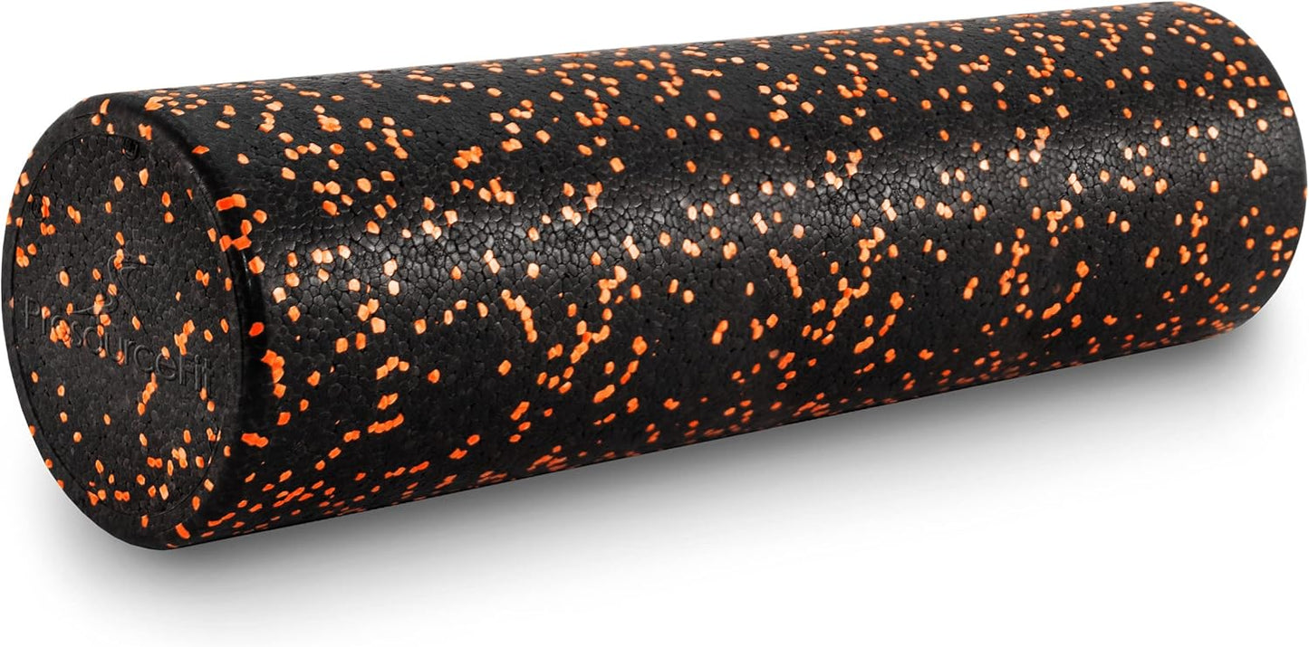 ProsourceFit High Density Foam Rollers 36 - inches Long, Firm Full Body Athletic Massage Tool for Back Stretching, Yoga, Pilates, Post Workout Muscle Recuperation, Black