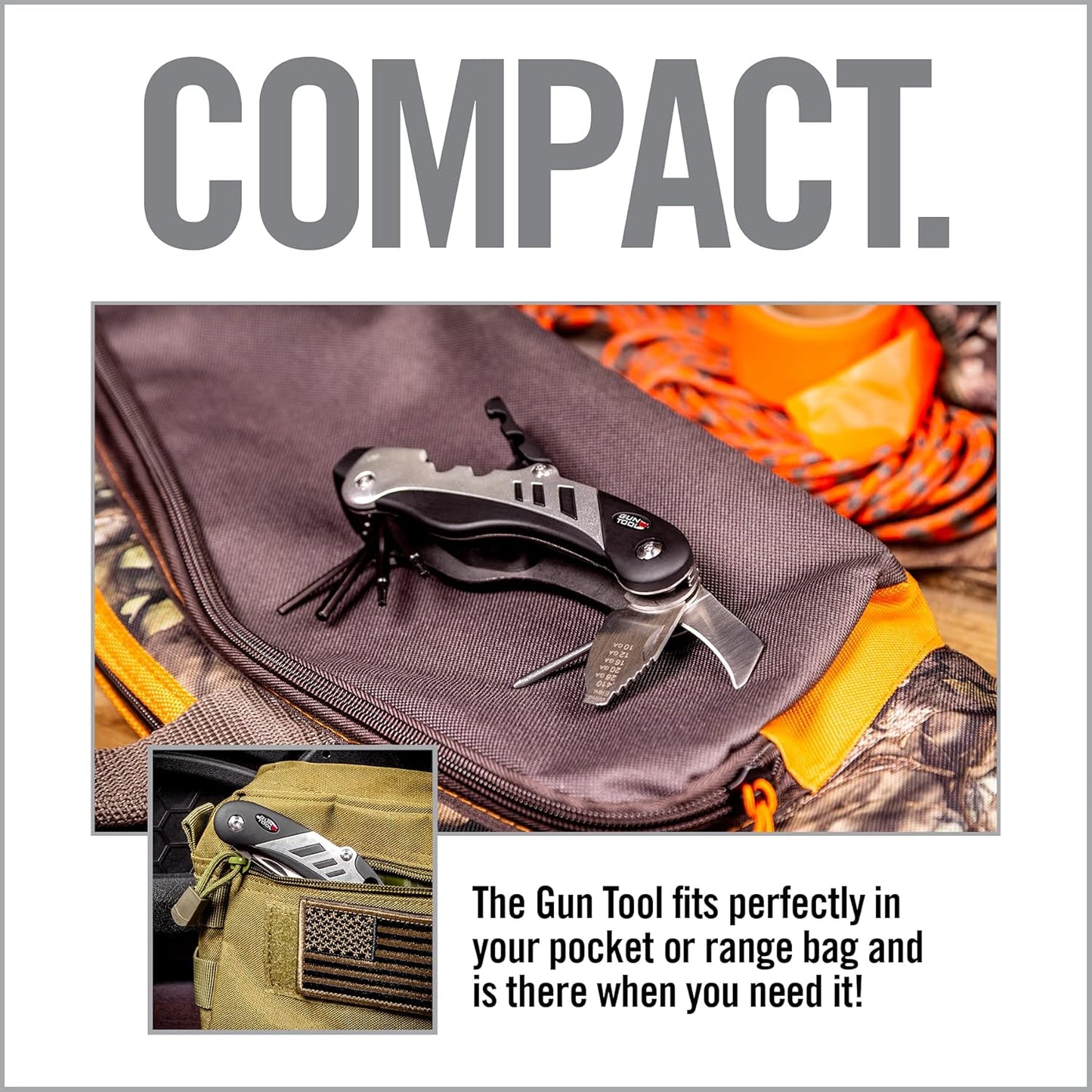 Real Avid Gun Tool - 18-In-1 Gunsmithing Shotgun & Rifle Multi Tool - Bit Driver, Torq Bits, Choke Tube Wrench, Allen Wrench, Scope Tool, & Punch Tool