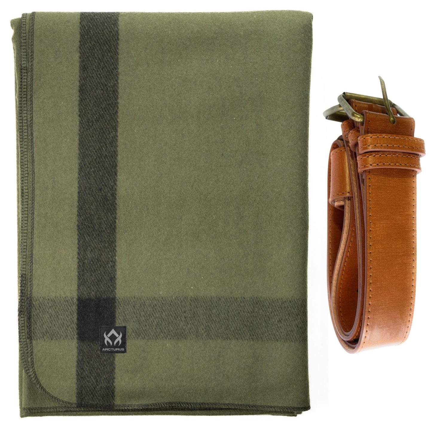 Arcturus Cour Cedars Wool Blanket and Carry Straps Bundle