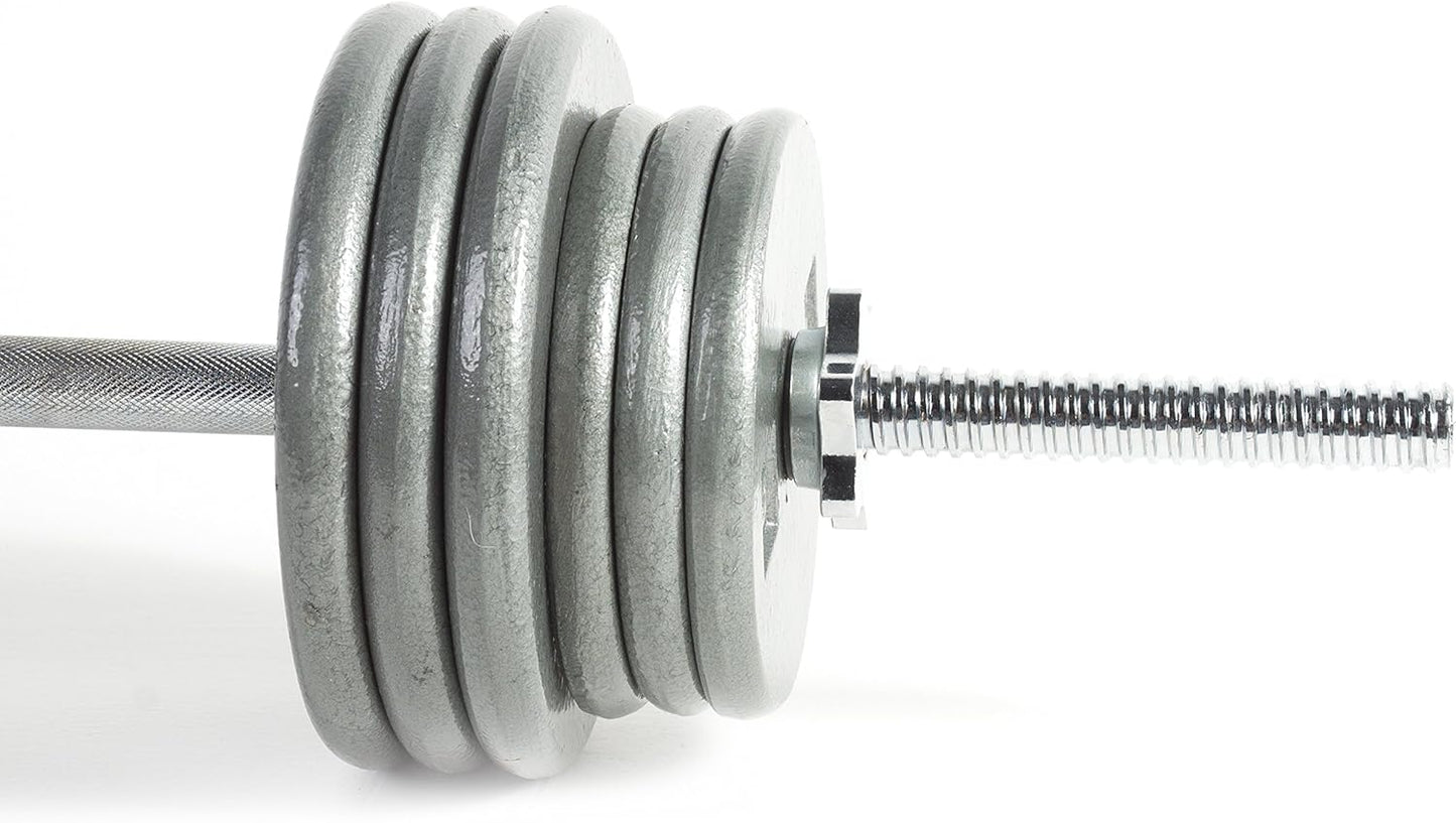 CAP Barbell Standard 1-Inch Barbell Weight Set, 100-Pounds